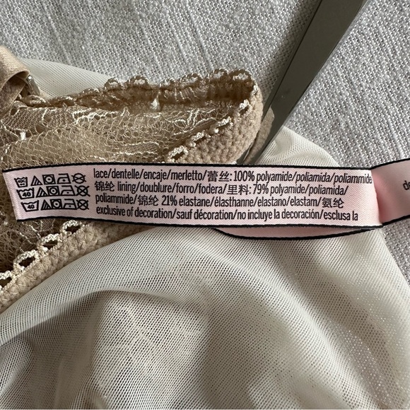 Victorias Secret Dream Angels Flutter Sheer Lace Bralette Sz S Coquette Sexy - Picture 8 of 8